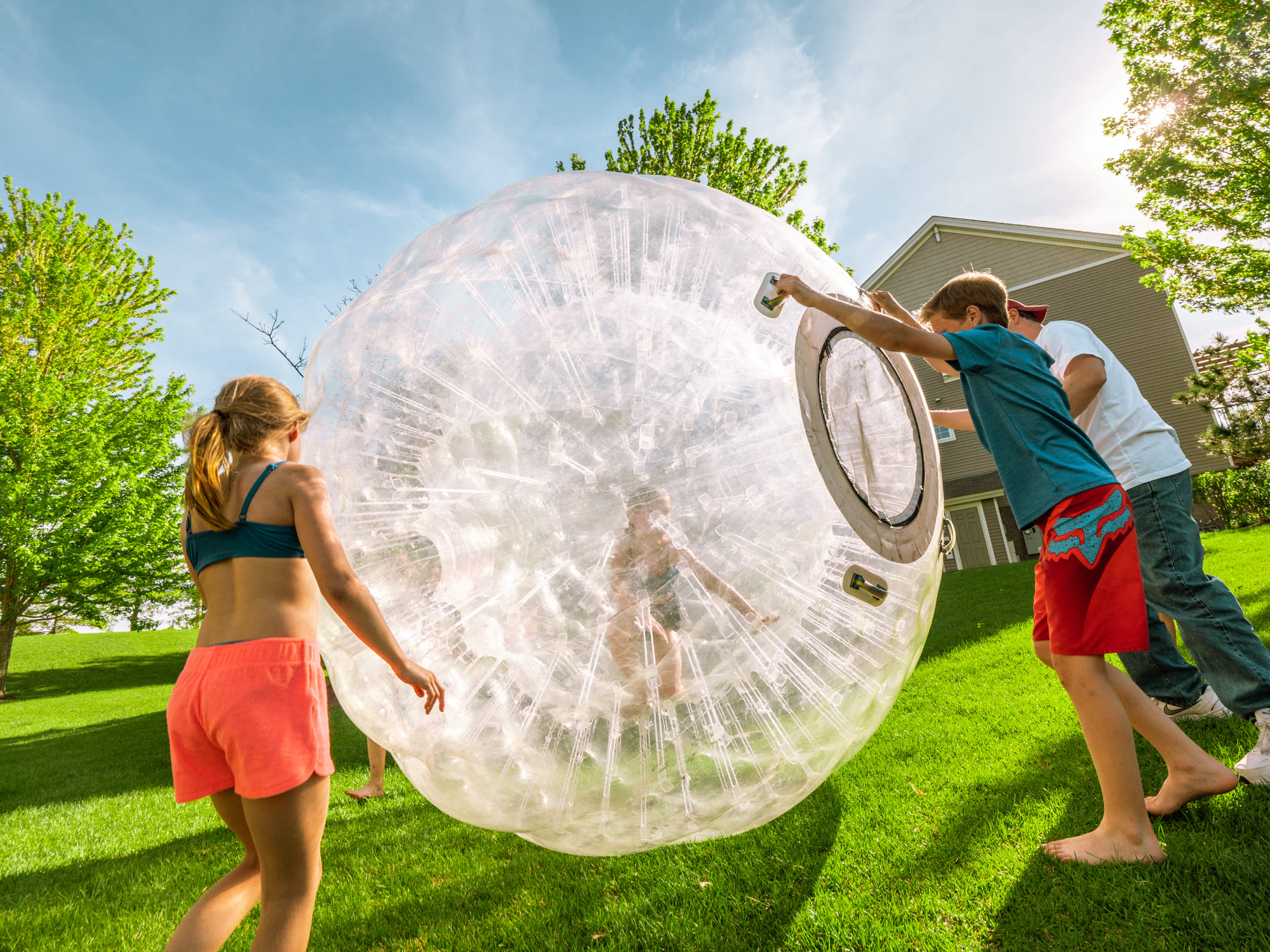 To do zorbing you must be